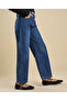 Faded Wide Leg Jeans with Button Closure - 4