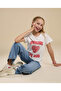 Graphic Print T-Shirt with Crew Neck and Short Sleeves - 2