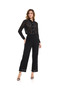 Laced Shirt With Spread Collar And Long Sleeves