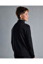 Solid T-Shirt with High Neck and Long Sleeves - 5