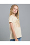 Foil Print T-Shirt with Crew Neck and Short Sleeves - 5