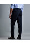 Solid Slim Fit Trousers with Button Closure - 4