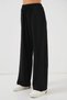 Women's High Waist Wide Leg Trousers Black 1294 - 2