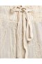 Embroidered Pants with Drawstring Waist - 6