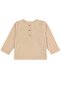 Baby Foldable Sleeved 100% Cotton Muslin Beige Shirt