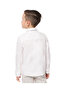 Solid Shirt with Classic Collar and Long Sleeves - 3