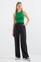 Women's High Waist Palazzo Trousers Black 1268
