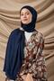 Premium Combed Cotton Shawl 65002-03 Navy Blue - 4