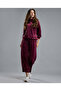 Ribbed Lounge Pants with Drawstring Waist
