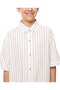 Striped Shirt with Button-Down Collar and Short Sleeves - 5