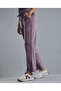 Solid Wide Leg Pants with Drawstring Waist - 3