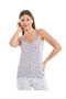 Printed Camisole with Lace Trim