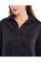 Solid Shirt with Spread Collar and 3/4 Sleeves - 5