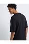 Textured T-Shirt with Crew Neck and Short Sleeves - 4