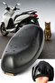 Mondial Tab 50 Cc Compatible Motorcycle Leather Saddle Cover Cloth Compatible Waterproof - 3