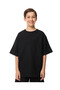Textured Oversized T-Shirt with Crew Neck and Short Sleeves