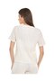 Textured Top with Crew Neck and Short Sleeves - 3