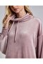 Solid Hooded Nightdress with Long Sleeves - 5