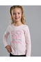 Graphic Print T-Shirt with Crew Neck and Long Sleeves - 2