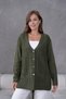 Women's Mother's Knitwear Wool Cardigan with Pocket Detail - 8