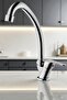 Chrome Sink Faucet Single Tap Modern Design Hot Cold Water Durable Stylish - 5