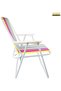 Foldable Beach Chair Striped | Multi-Color | Portable for Camping and BBQ | Assorted Colors - 8