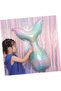 2 Year Old Girl's Birthday Mermaid Balloon Bouquet Mermaid Theme Gold Number Balloon Chain Concept - 4