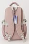 Pink Cream Colored School and Daily Backpack with Laptop Compartment, Four Compartments, Waterproof Double Side Pocket - 2