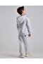 Embroidered Hooded Clothing Set - 3