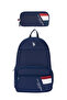 Us polo assn ç-25003-25059 '2-pen holder school backpack student daily navy blue - 2