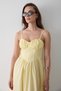 Yellow Waist Detailed Poplin Dress - 2001 - 3