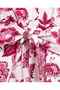Printed Midi Dress with Mock Neck and Flared Sleeves - 6