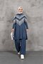 Women's Self-Glitter Long Knitwear Tunic Sweater – Casual & Stylish