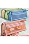 Double Layer Mesh Pen Holder Mini Travel Office Material Bag - 4