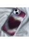 iPhone 14 - 13 Aurora Burgundy Heart Design Glossy Soft Sides Protective Phone Case - 3