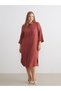 Quality Parts from Celebi Store |   Textured Muslin Shirt Dress