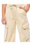 Solid Cargo Jogger Jeans with Drawstring Waist - 4