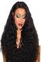 Curly Front Hair Wigs 1B Medium Brown - 4
