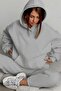 3 Yarn Combed Cotton Unisex Solid Color Sweatshirt