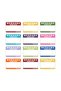 Hello My Name Is Shaped Children's Name Tag – Colorful Coated Sticker for Notebook, Book, Bag