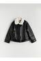 Lcw Leather Look Girl's Coat (W5)