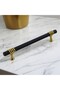 Furniture Kitchen Cabinet Drawer Cupboard Handles Cover Handle Handle Black Gold 192 mm Metal Handle - 5
