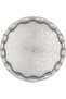 Turkish Ottoman Coffee Tea Serving Tray - 34.5 Cm, Metal with Traditional Motif, (Gray) - 5