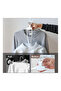 Multilayer Folding Plastic Rotating Clothes Hanger White - 7