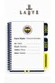 Licensed Spiral Planner Notebook with Tabs Card Cover Fenerbahce New Season - 2