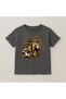 Lion Crew Neck 100% Cotton Printed Short Sleeve Children's and Teenage T-Shirt