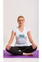 Floral Yoga Written Women's V-Neck 100% Cotton Design T-Shirt - 2