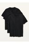 3-Pack3Xblack Relaxed Fit Cotton Oversize Unisex Short Sleeve T-Shirt