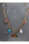 Happy Figured Gold Color Vip Chain Necklace Fun and Stylish Accessory # Gift # Necklace - 4