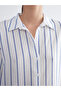 Striped Oversize Women's Shirt - 3